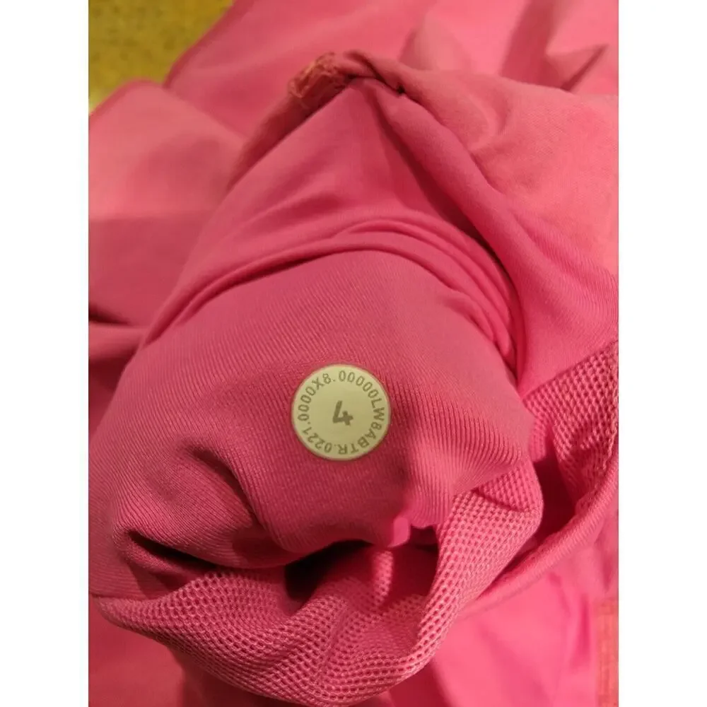 Lululemon Tennis Skirt Skort 4 Court Rival High Rise Pickleball Golf Sonic Pink
